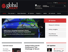 Tablet Screenshot of globalpolicyjournal.com